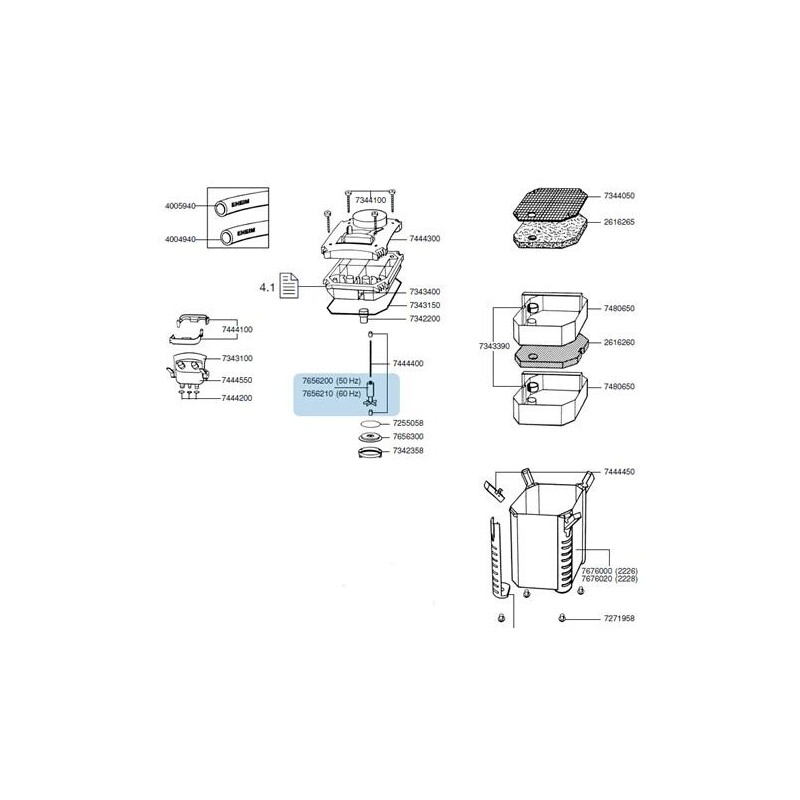 EHEIM ROTOR PRO 2226, 2228, 2326, 2328 (7656200)