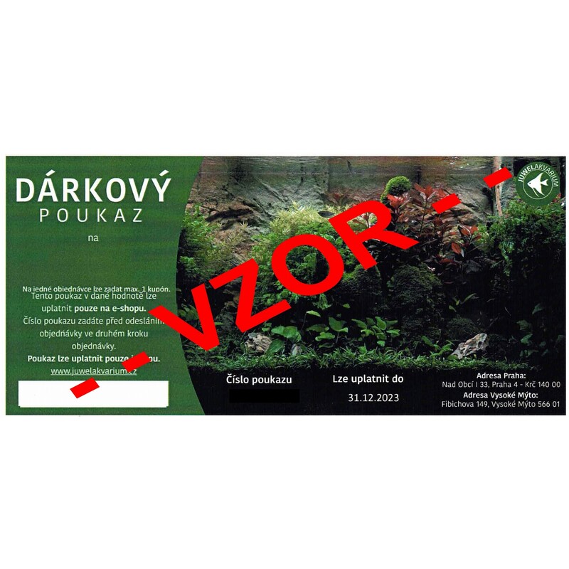 Dárkový poukaz v hodnotě 5000kč
