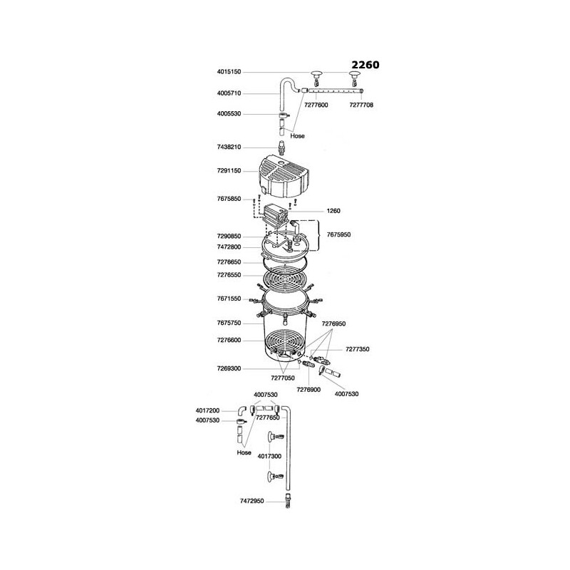 EHEIM horní mřížka PRO 2250, 2260 (7276550)