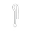 DOOA Stream Pipe V-1 13 mm, H 15 cm