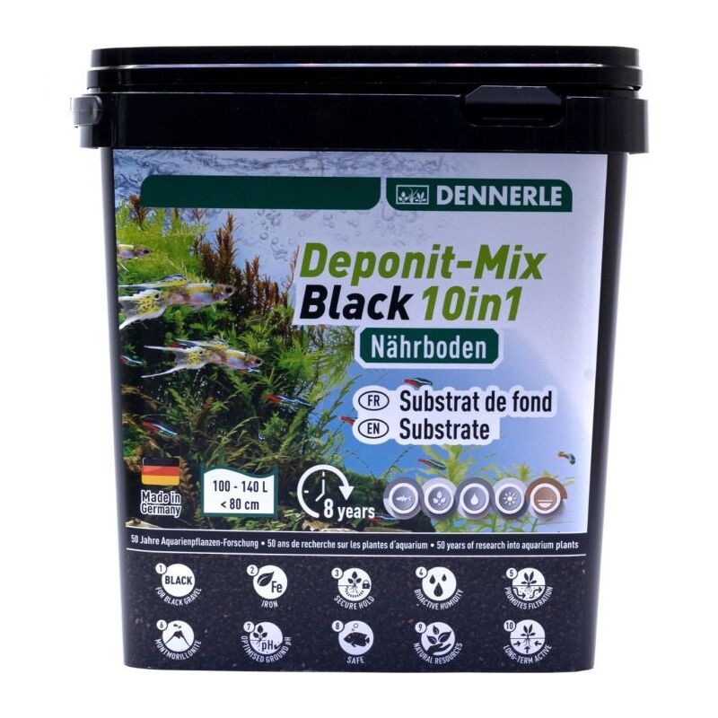 DENNERLE živná půda Deponit Mix Black 10v1 2,4 kg