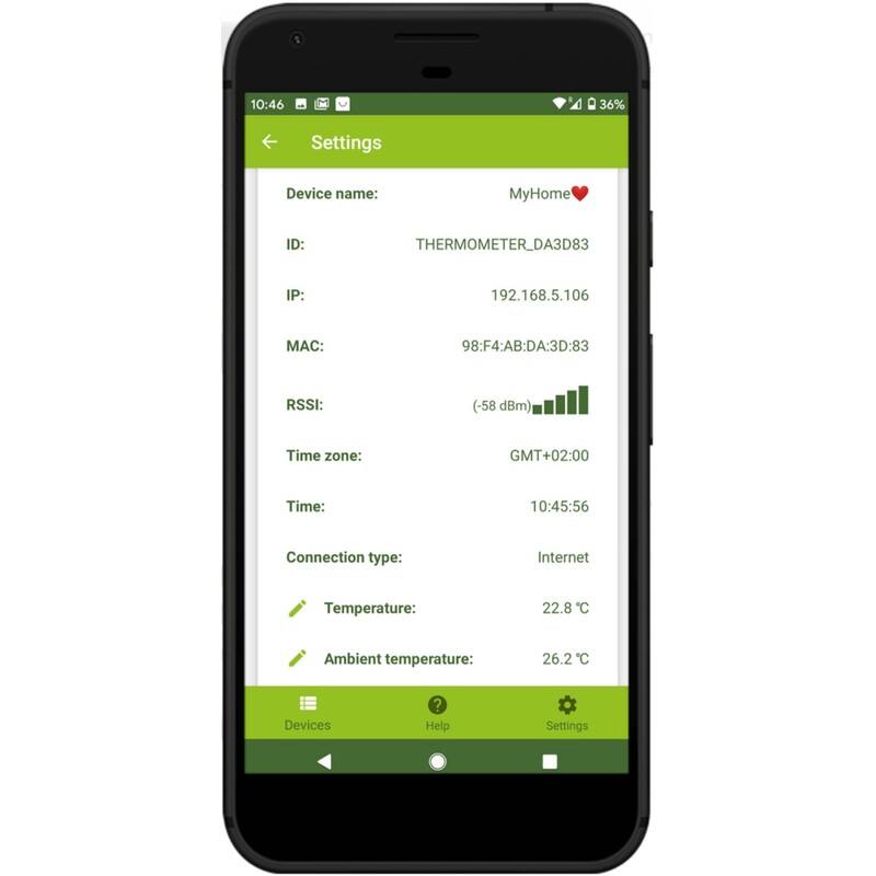 Teploměr AQUAEL Link WiFi teploměr