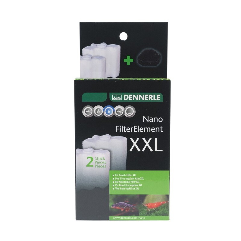 DENNERLE NANO ECKFILTER XXL, filtrační patrona 2ks