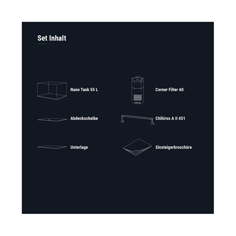 Akvárium DENNERLE Nano Tank Plant Pro 55L