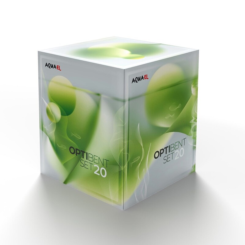 Akvárium set AQUAEL OptiBent 20 bílé