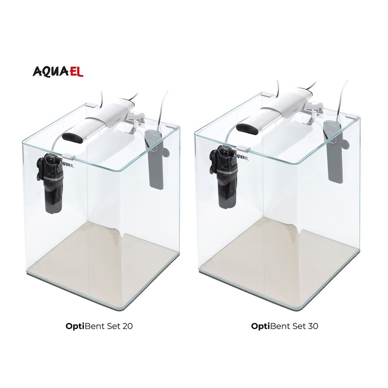 Akvárium set AQUAEL OptiBent 20 bílé