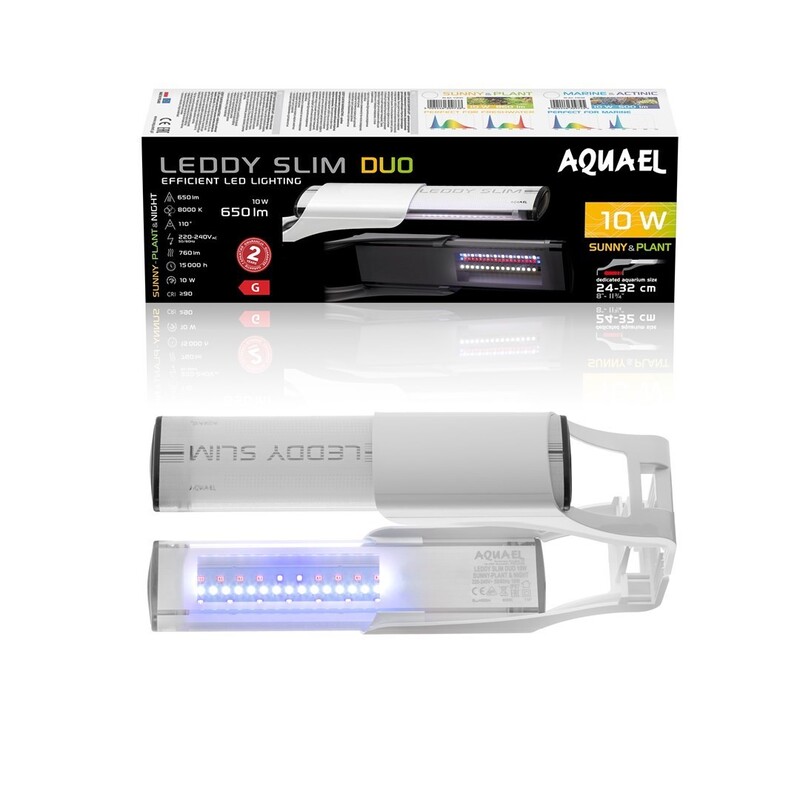 Aquael LEDDY SLIMDUO 10W SUNNY PLANT&NIGHT bílé