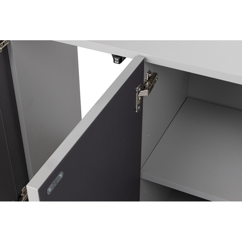 Skřínka AQUAEL pod akvária GLOSSY ST 120 šedá
