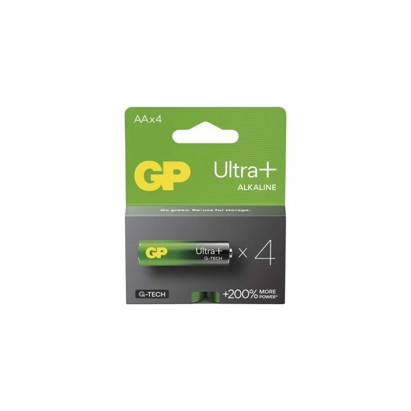 Baterie GP AA Alkaline Ultra Plus 1,5 V 4 KS