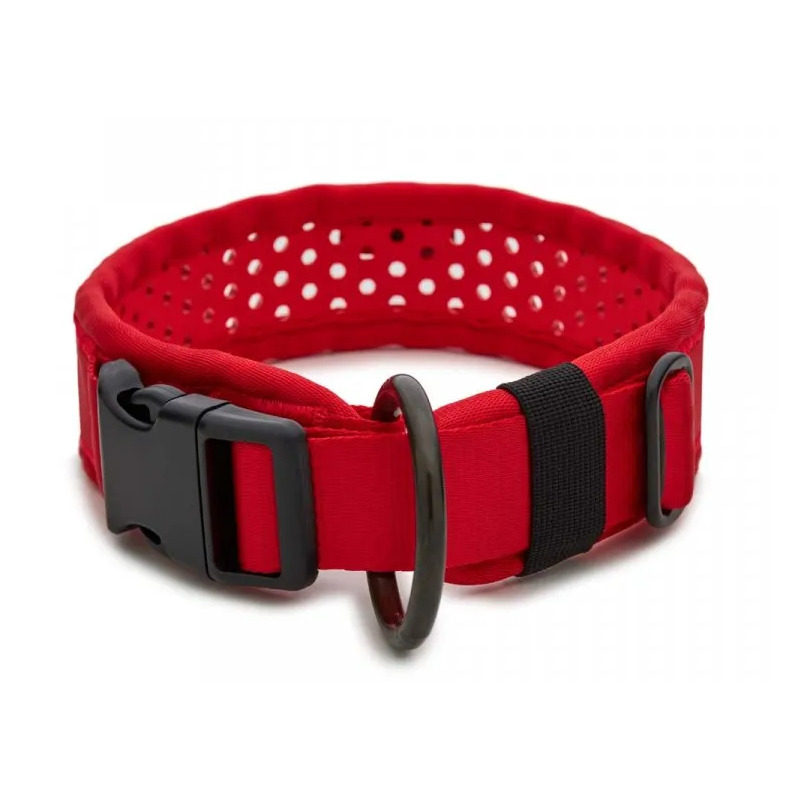 Tamer obojek Softy červený - šířka 3,8 cm, obvod krku 40-46 cm