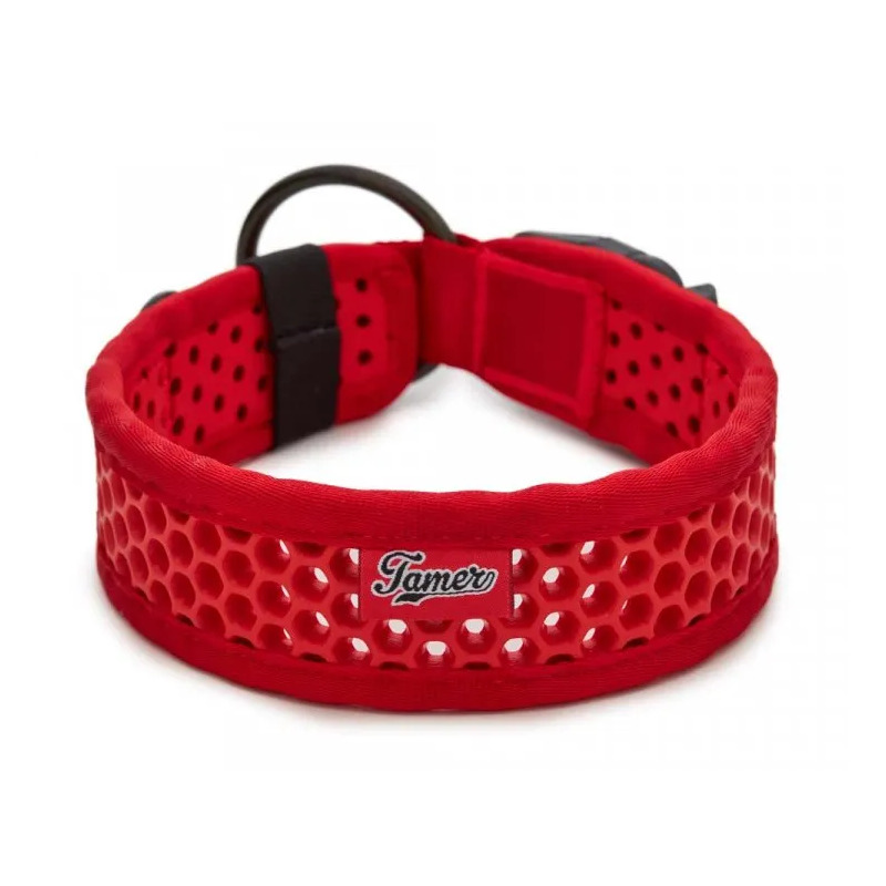 Tamer obojek Softy červený - šířka 3,8 cm, obvod krku 45-51 cm