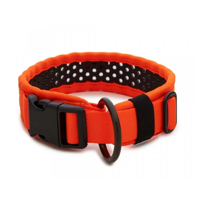Tamer obojek Softy oranžovo-černý - šířka 3,3 cm, obvod krku 30-36 cm