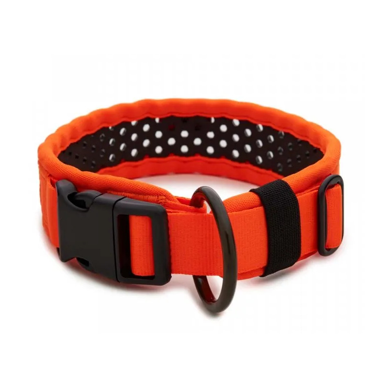 Tamer obojek Softy oranžovo-černý - šířka 3,8 cm, obvod krku 35-41 cm