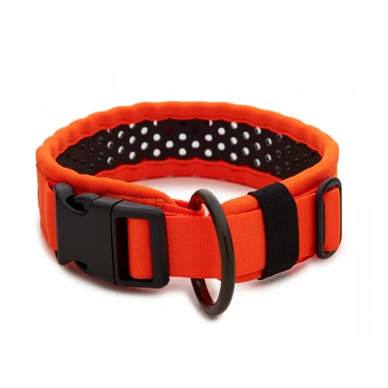 Tamer obojek Softy oranžovo-černý - šířka 4,3 cm, obvod krku 50-56 cm