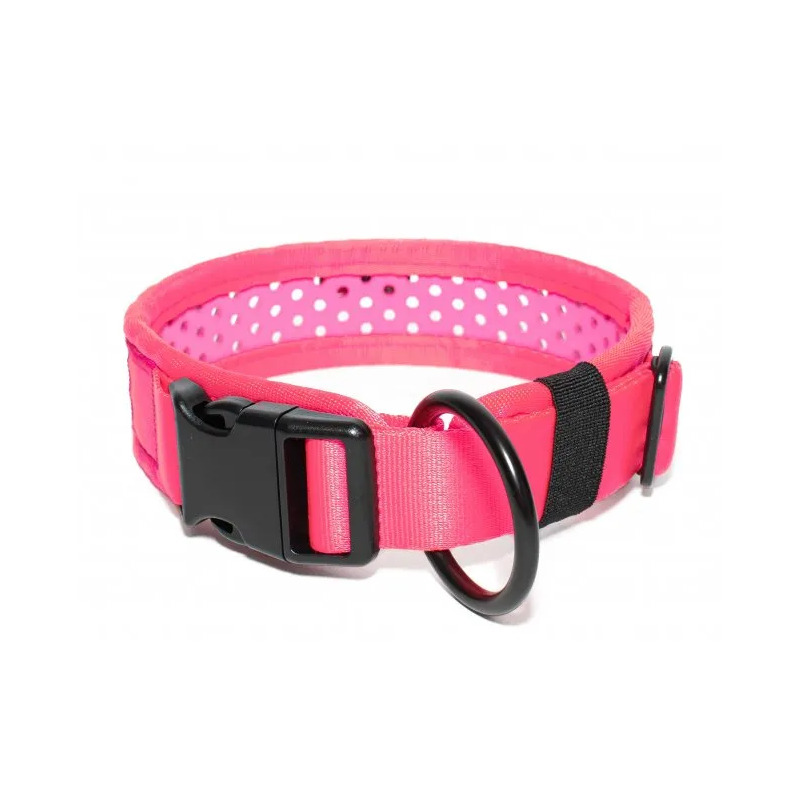 Tamer obojek Softy růžový - šířka 3,3 cm, obvod krku 30-36 cm
