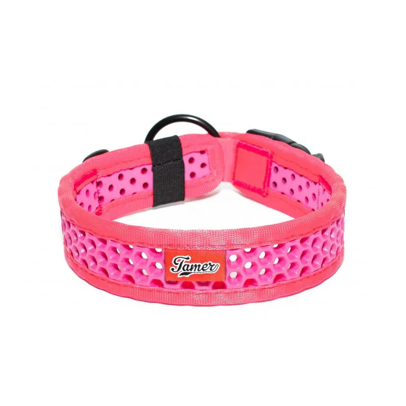 Tamer obojek Softy růžový - šířka 3,8 cm, obvod krku 45-51 cm