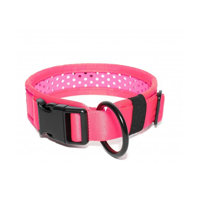 Tamer obojek Softy růžový - šířka 4,3 cm, obvod krku 50-56 cm