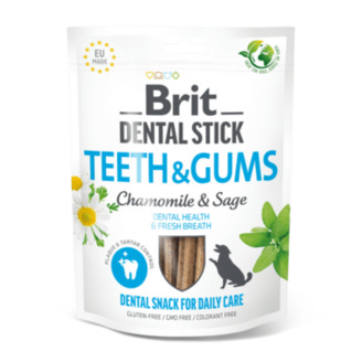Brit Dental Stick Teeth & Gums with Chamomile & Sage 7 pcs 251 g 