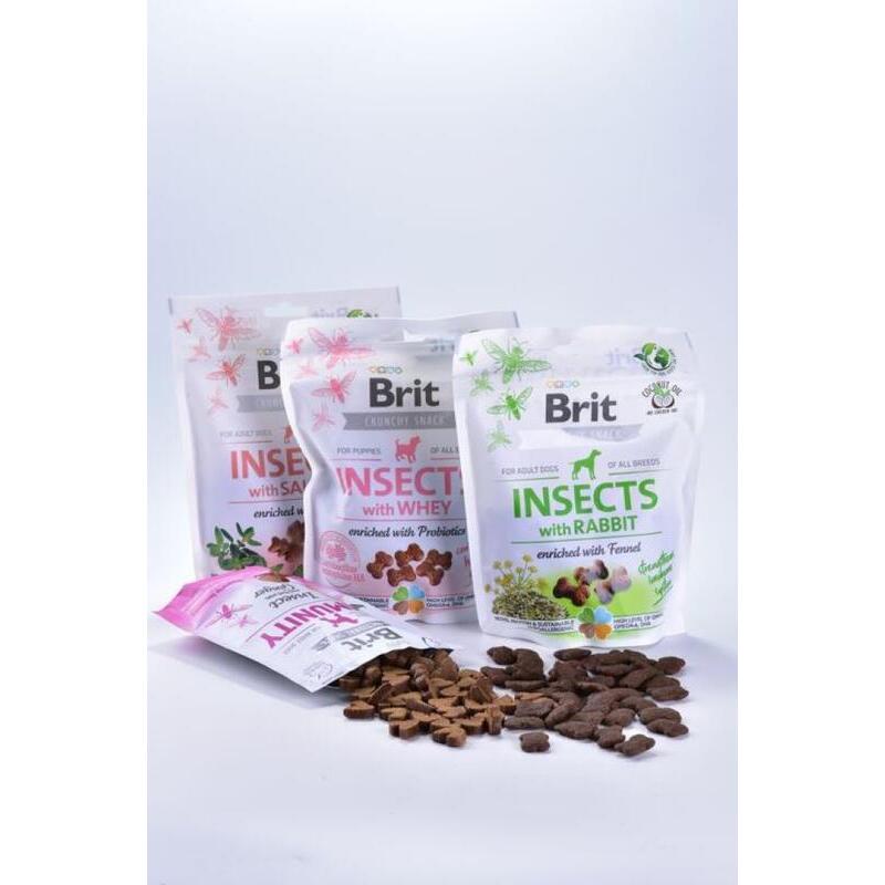 Brit Care Dog Crunchy Cracker Insects with Rabbit enriched with Fennel 200 g