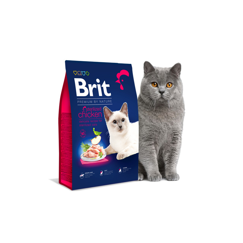 Brit Premium by Nature Cat. Sterilized Chicken 8 kg 