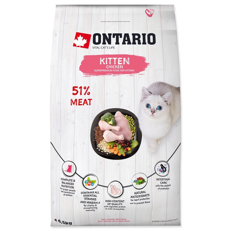 Ontario Kitten Chicken 6,5 kg
