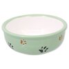 Magic Cat Miska keramická kočicí tlapka zelená 13x5 cm 330 ml