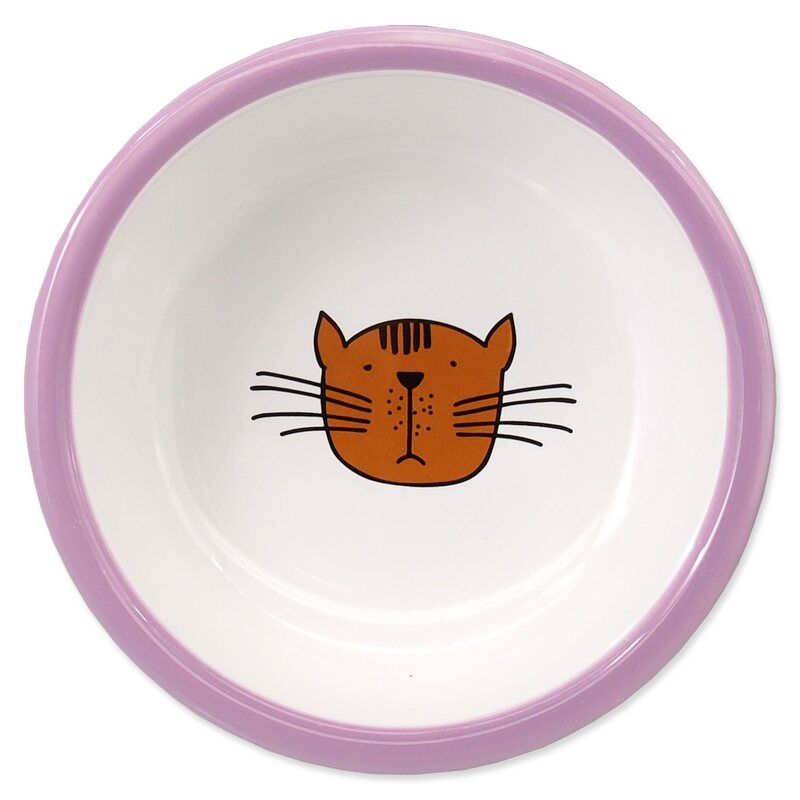 Magic Cat Miska keramická kočicí tlapka fialová 13 x 5 cm 330 ml