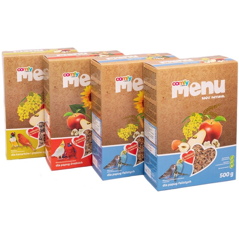 Comfy Menu Kompletní krmivo s ovocem pro andulky 500 g