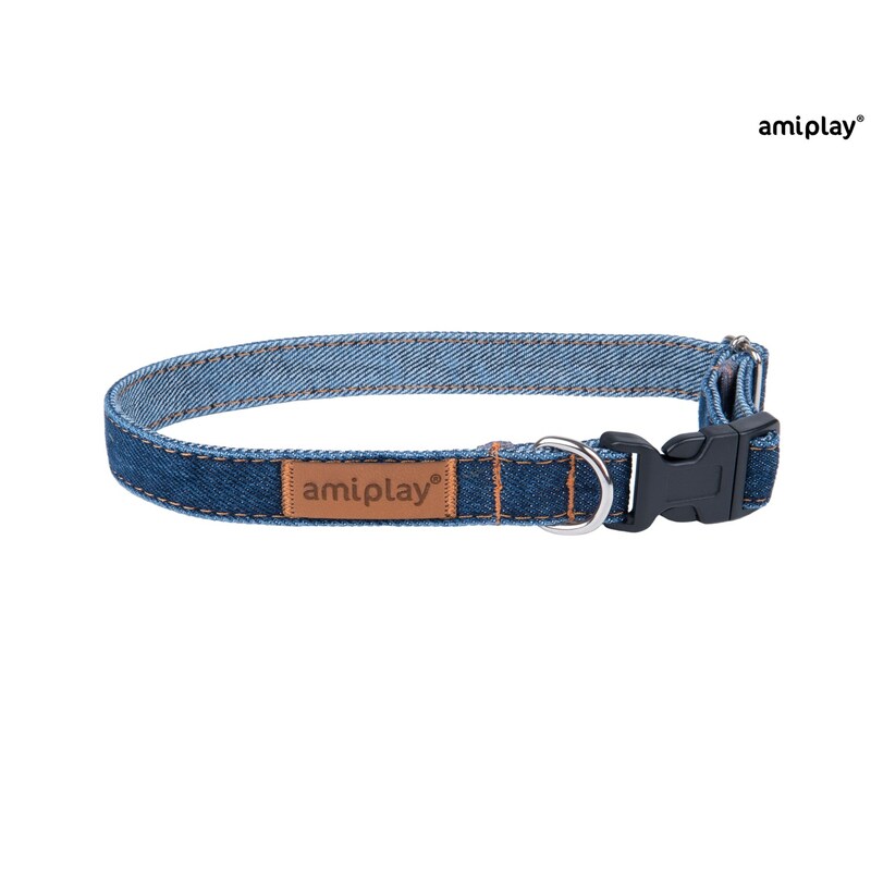 Amiplay Obojek Denim L 35 - 50 x 2 cm Námořnická