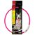 Dog Fantasy LED Obojek nylon růžový 65 cm