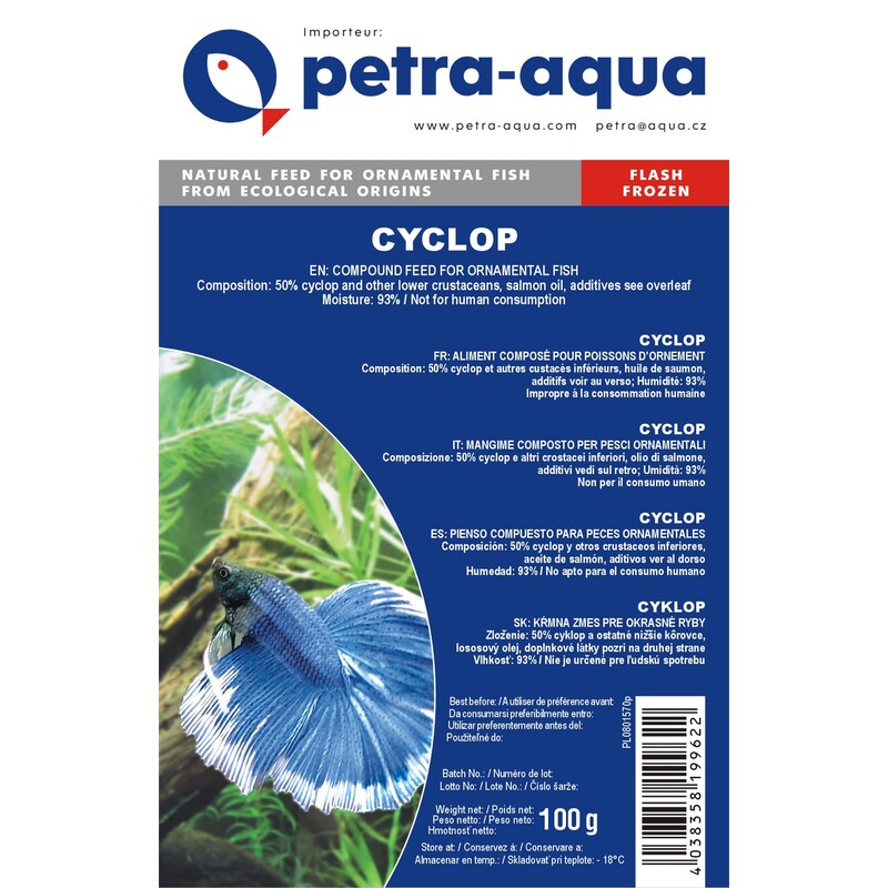 Petra-Aqua Mražený Cyklop 500g - Zipper bag