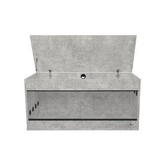 Diversa dřevěné terárium s nástavcem 100 x 40 x 52 cm - Beton